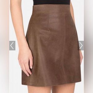Dolce & Gabbana leather mini skirt